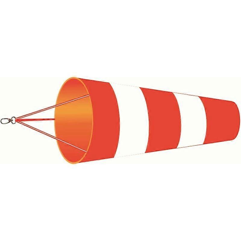 Outdoor Windsock, Wind Direction Indicator in Red and White