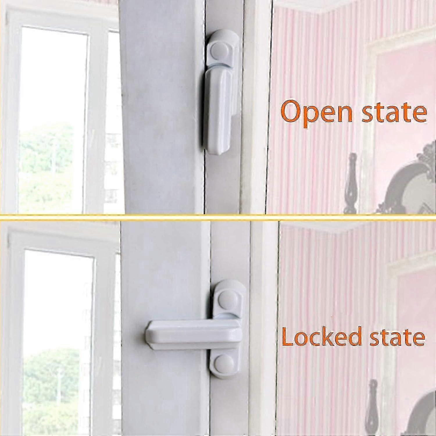 Window Sash Jammer, Window Locks, Plastic Steel Casement Door And Window Lock, Window Anti-theft Lock, Window Buckle,suitable For All Kinds Of Upvc/pv