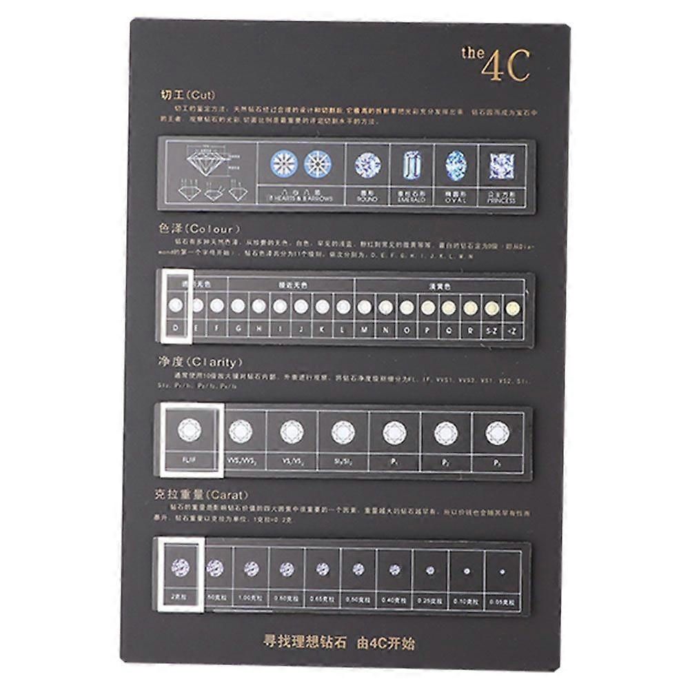 Foldable Jewelry Diamond Display Board Practical Presentation Explanation Tool