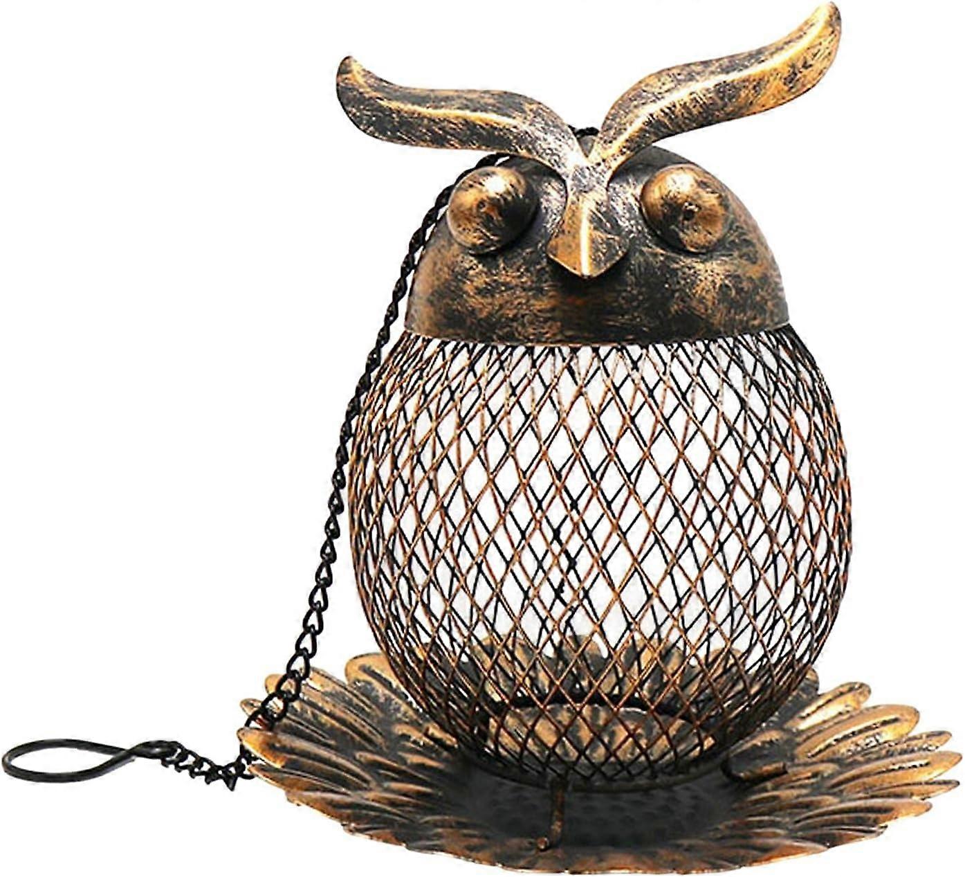 Fuglefoder, Smedejern Ugle Kolibri Udendørs Haveindretning Fuglefoder, Fuglefoder