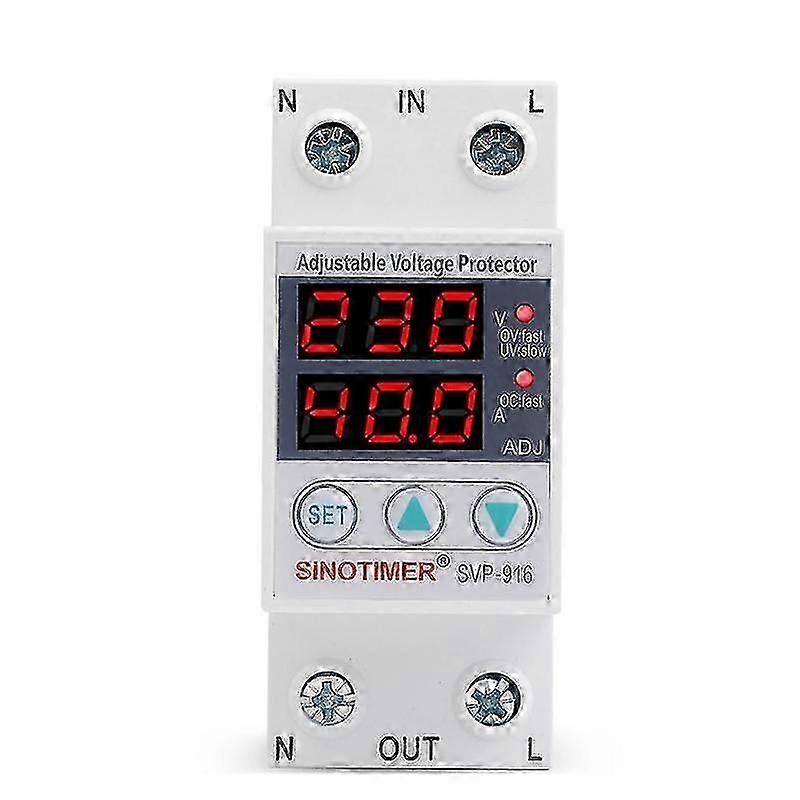 SVP-916 40A over Voltage Protection Limit Current Dual Display Surge Protector 110V Automatic Voltage Relay