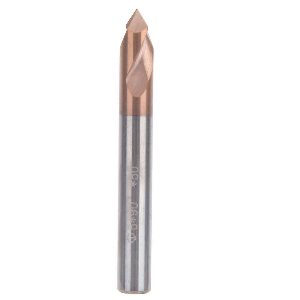 Spotting Drill Titanium Silicon Coating 55HRC Hardness for Milling Machine TurningD6 x 50 x 2T x 90°