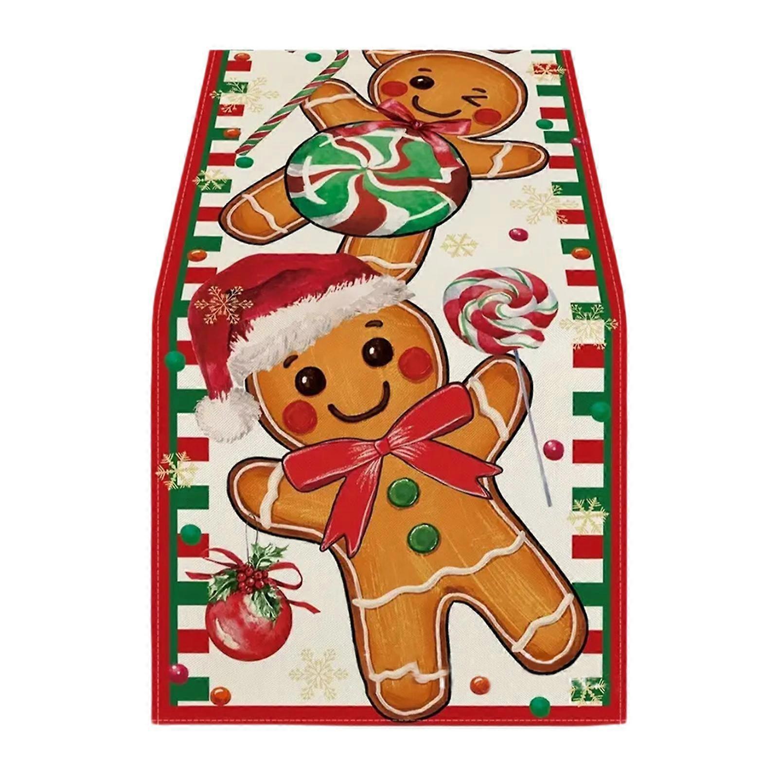 Christmas Table Runner Table Place Mat Party Decor Rectangular Tablecloth Table
