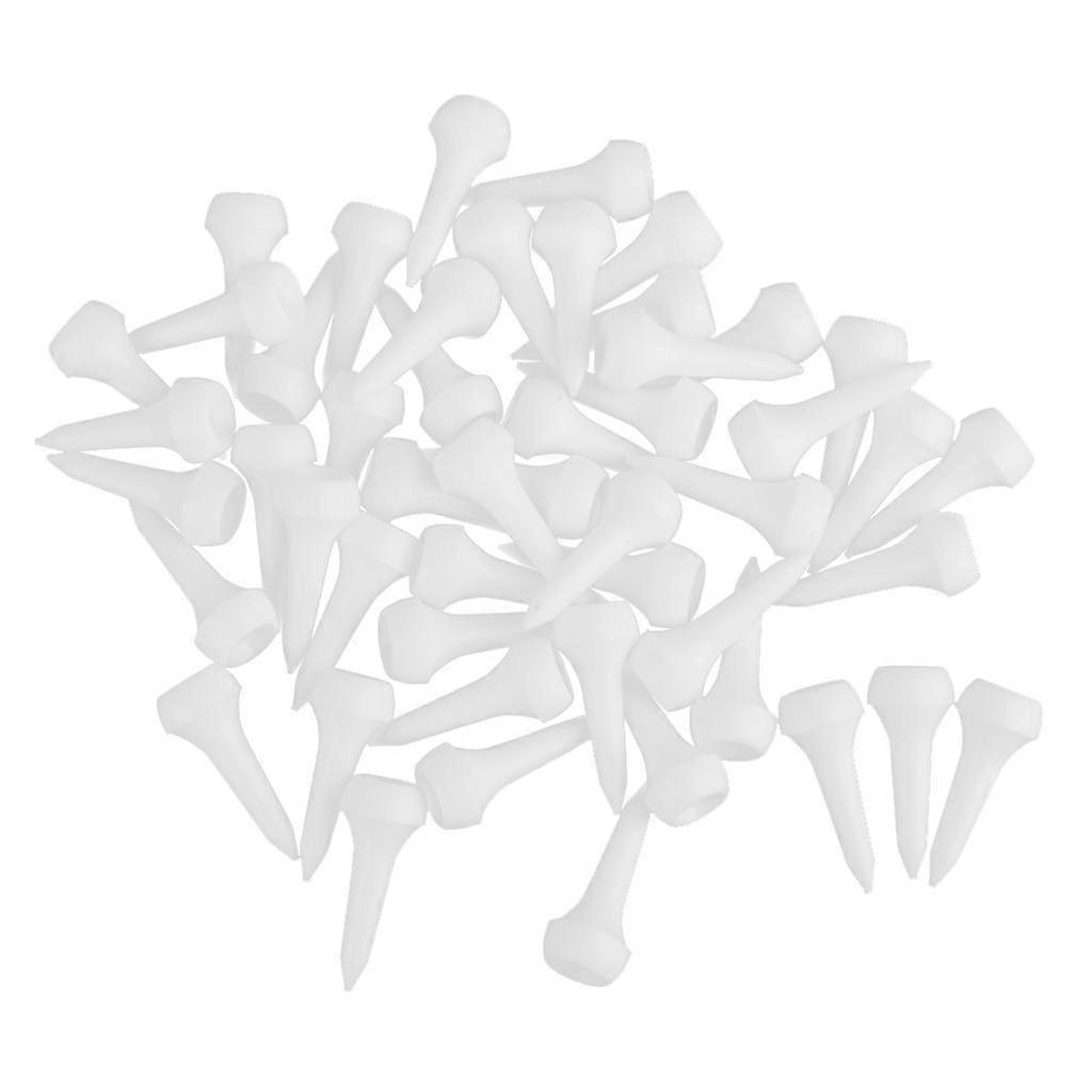 50pcs White Plastic Golf