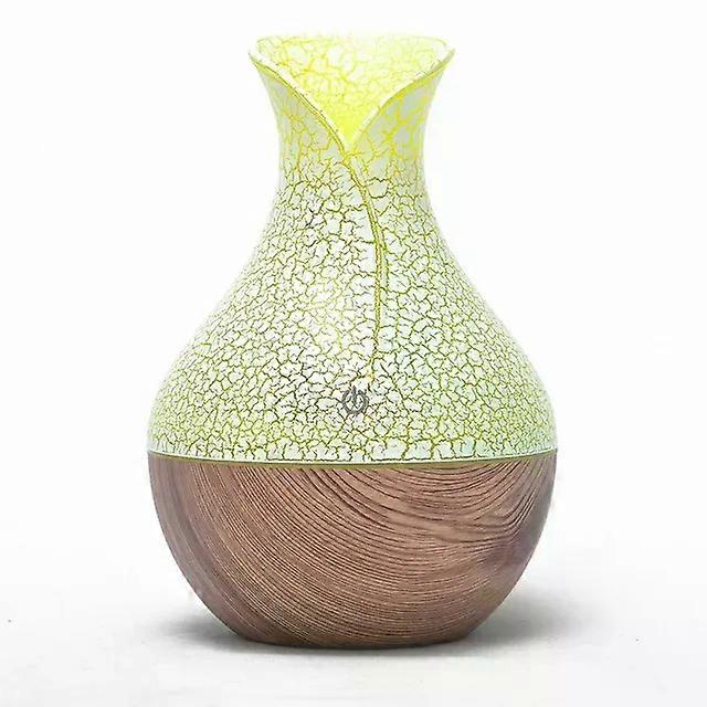 Searide Essential Air Humidifier Usb Aroma Oil Diffuser Wood Grain Ultrasonic Cool Mini Mist Maker 7 Led Lights For Home Office