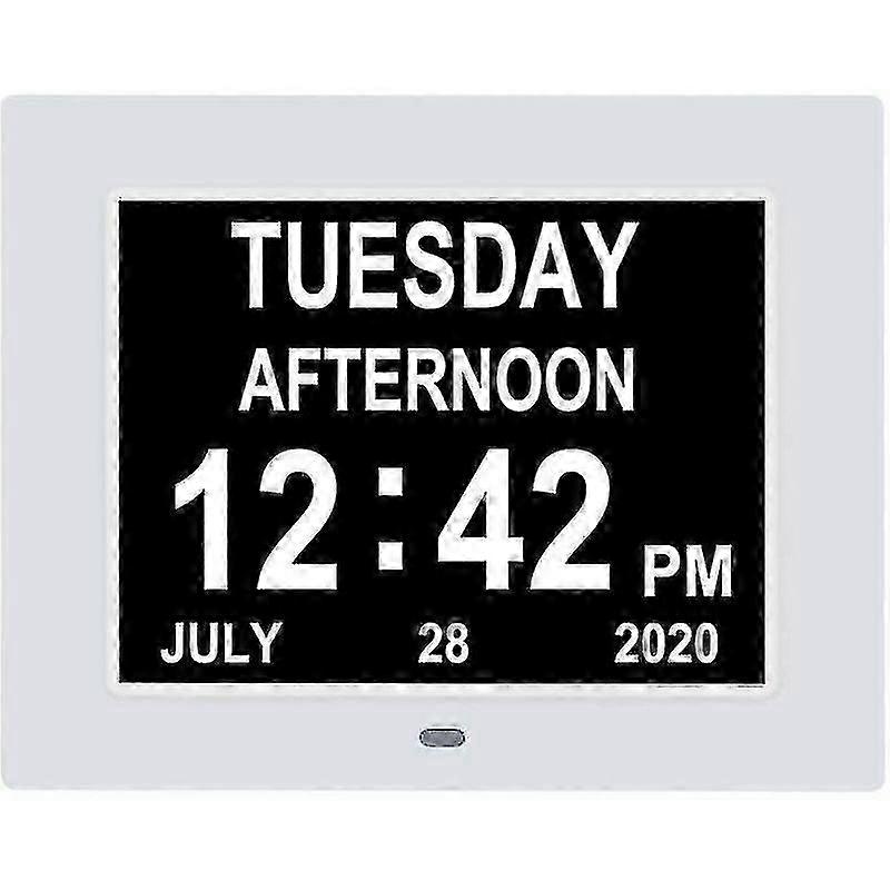 Digital Dementia Clock, Large Clear Display with Full Date and Time,