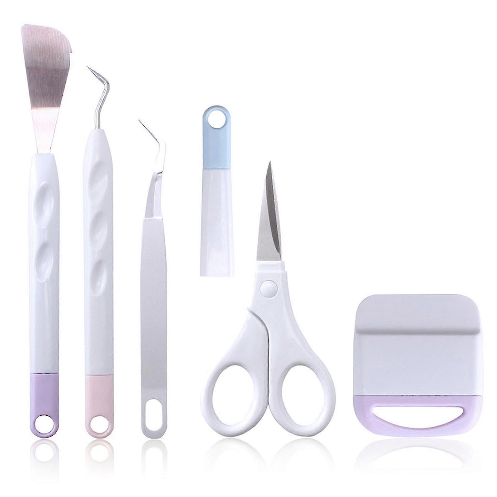 5Pcs Craft Vinyl Weeding Set Portable Convenient Using Craft Weeding Tool for Carving Paper Cutting