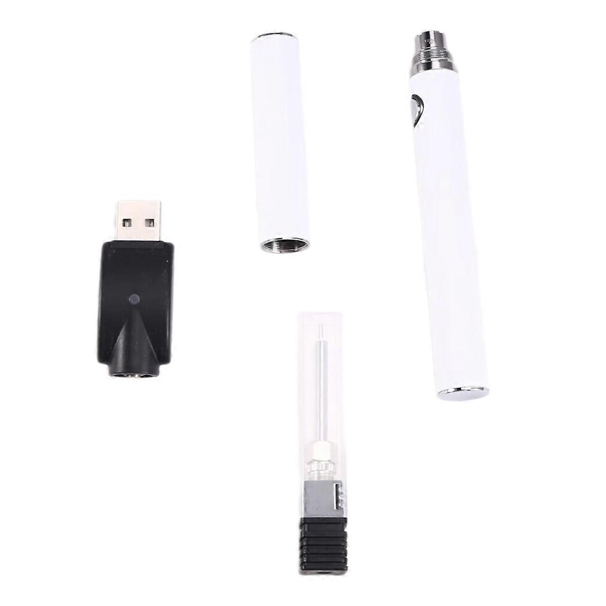 510 Thread Battery Cart Pen Adjustable Voltage Smart Power Pen USB Mini Soldering Iron Kit with Cap White