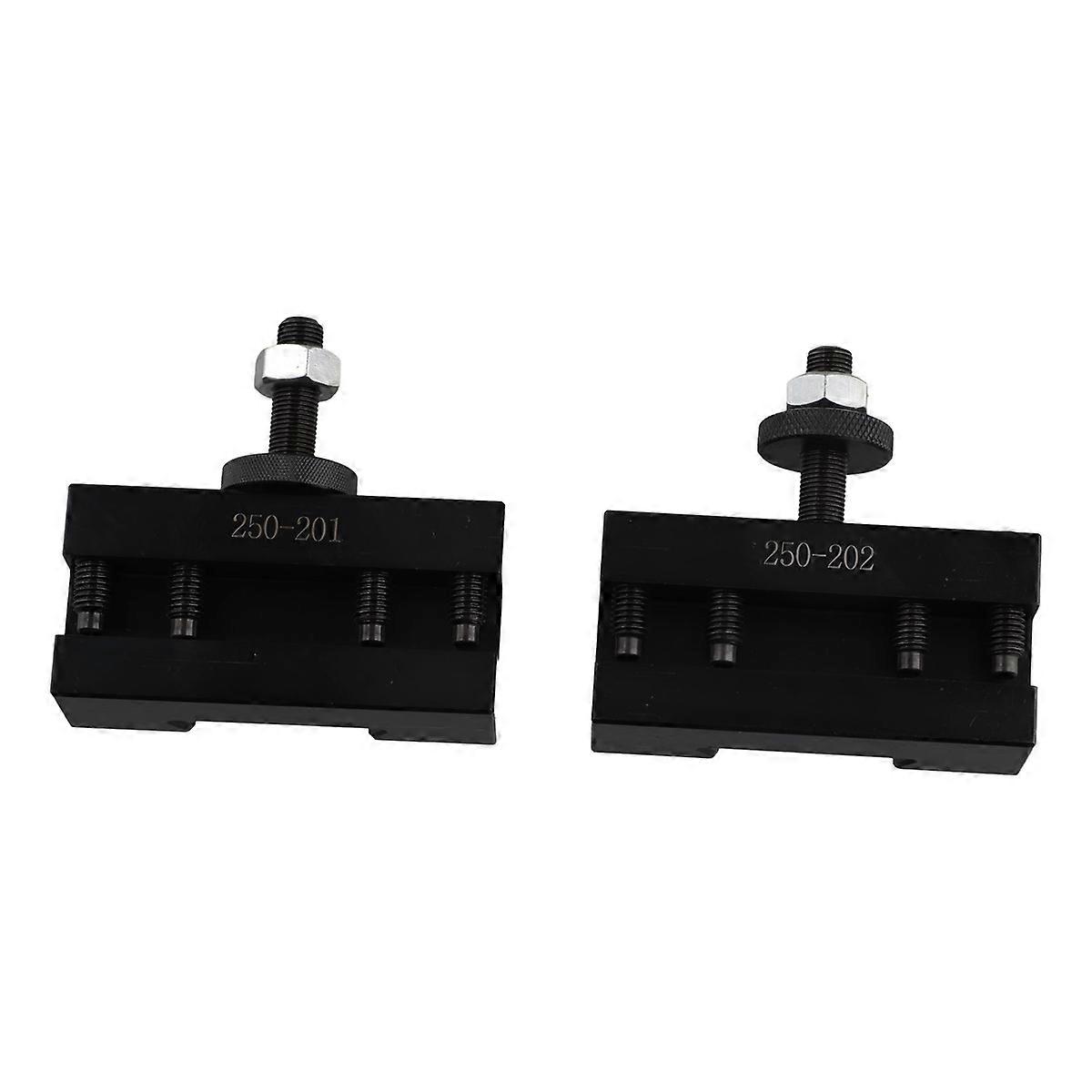 2Pcs Quick Change CNC Holder for Lathes Tools-250-201 & 250-202