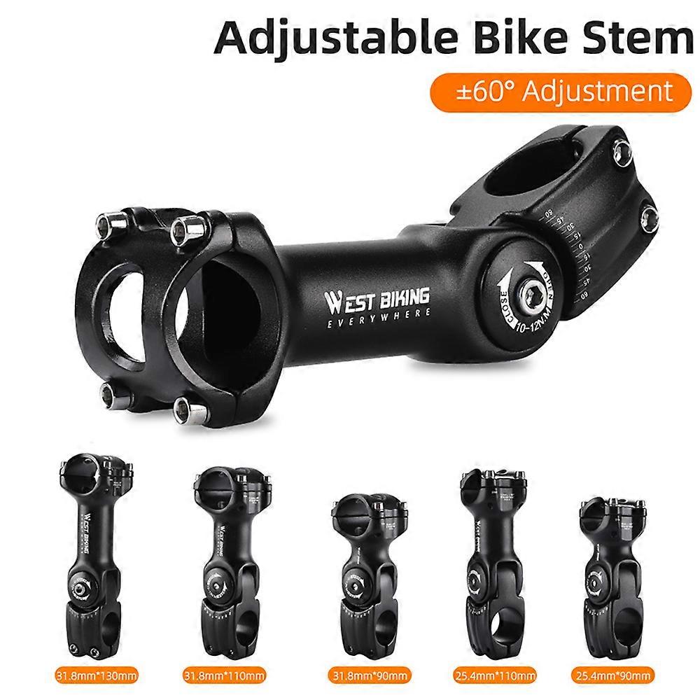 Adjustable Bicycle Variable 60 Degree Angle Aluminum Alloy Handlebar Riser Road Bike Front Fork Stem Adapter