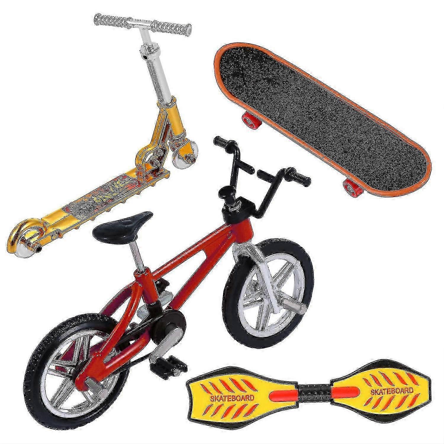 1 مجموعة صغيرة الاصبع لعب إصبع لوح التزلج الدراجة سكوتر الاصبع الرياضة هدية