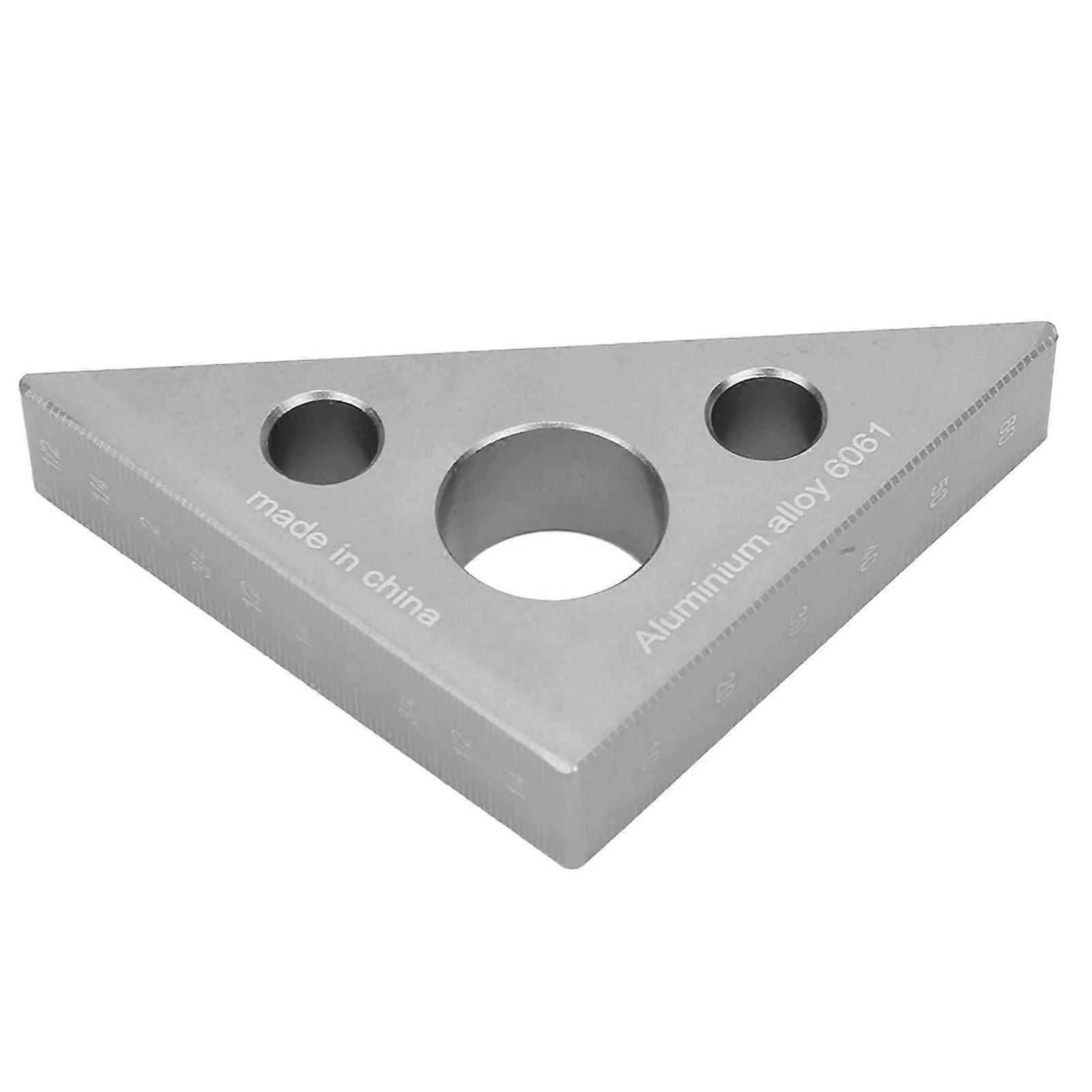 Aluminum Alloy Woodworking Right Angle Triangle Ruler Measuring Gauging Tool