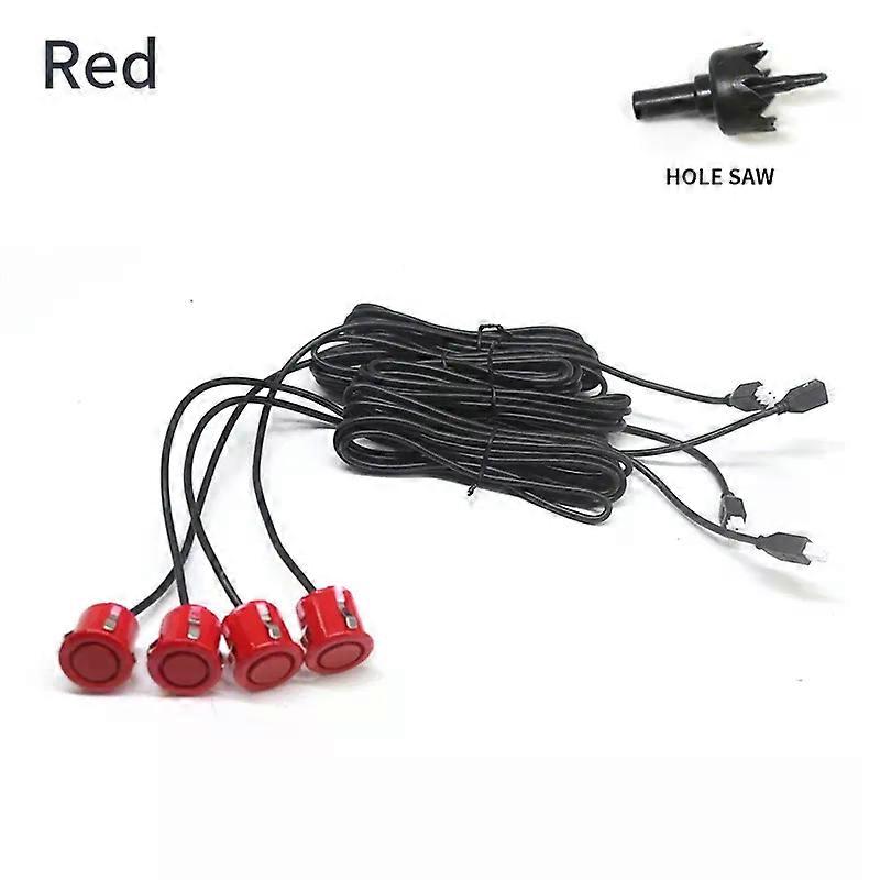 4 stücke 18,5 mm Auto Parksensor Park tronic Reverse Probe Schwarz Rot Grau Silber Weiß für Fahrzeuge Sensor Fitting