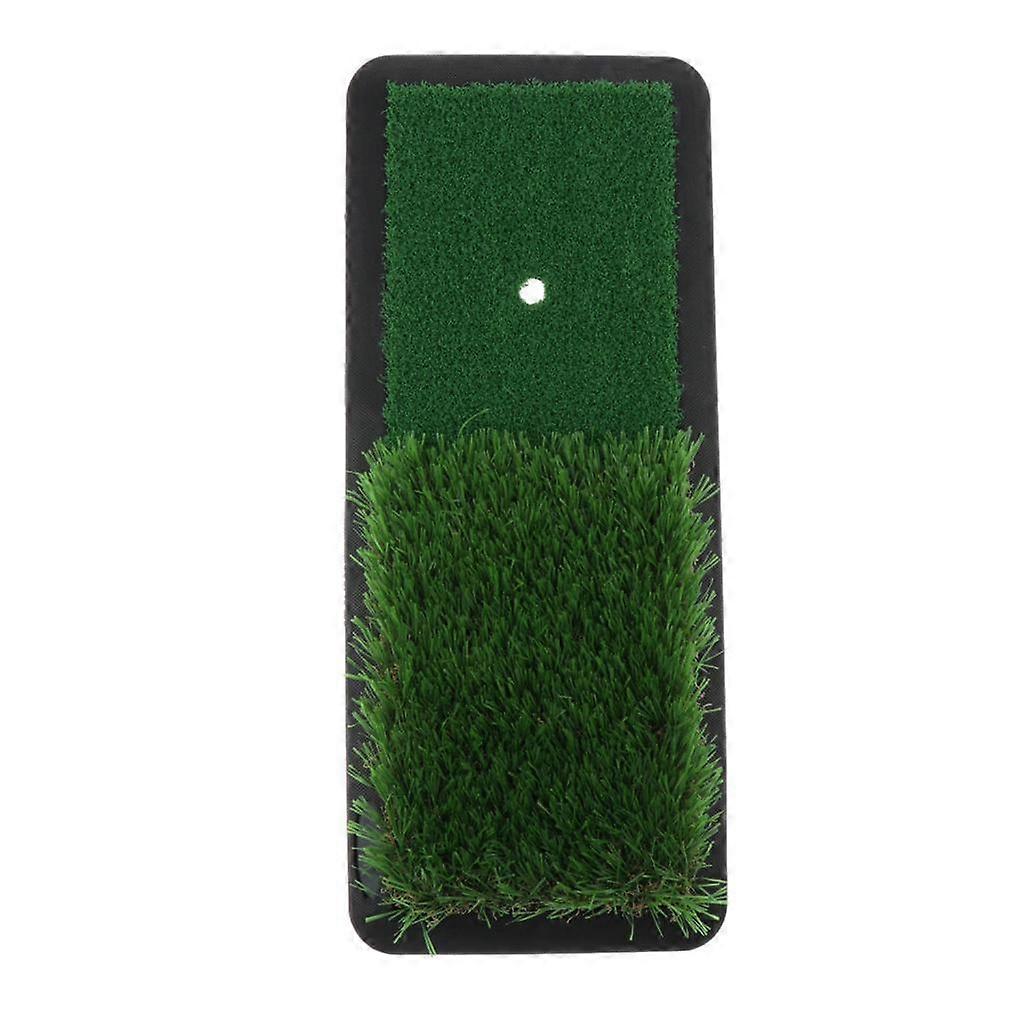 Home Golf Practice Mat Backyard Training Hitting Pad Two- Turf