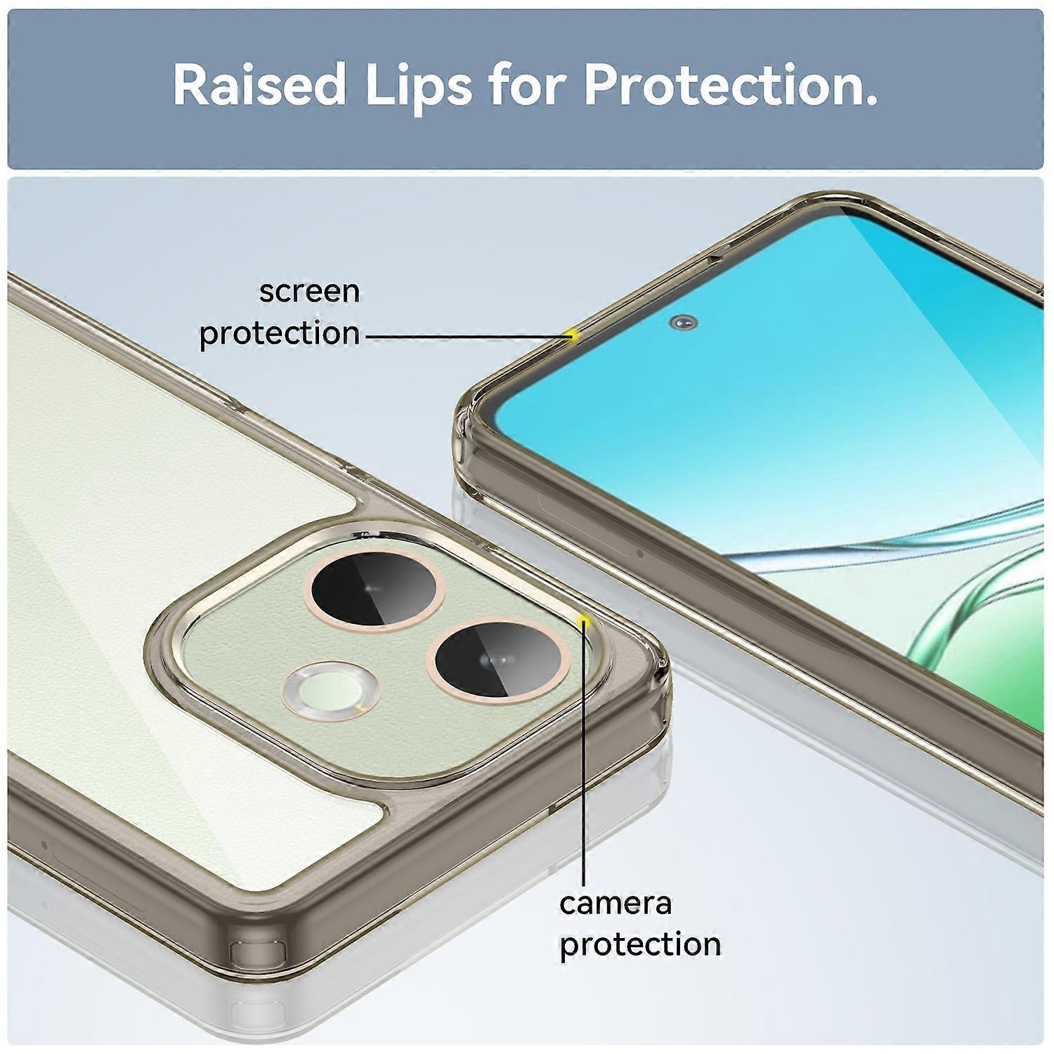 Coque Silicone transparent avec coins renforcés A5 Pro 4G / A5 Pro 5G Transparent