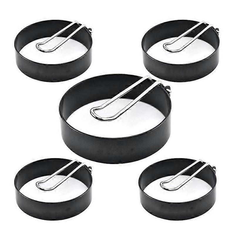5 Pack Non-Stick Egg Rings for Griddle,Frying Egg Maker ,Egg Rings for Frying Cooking Eggs,Breakfas