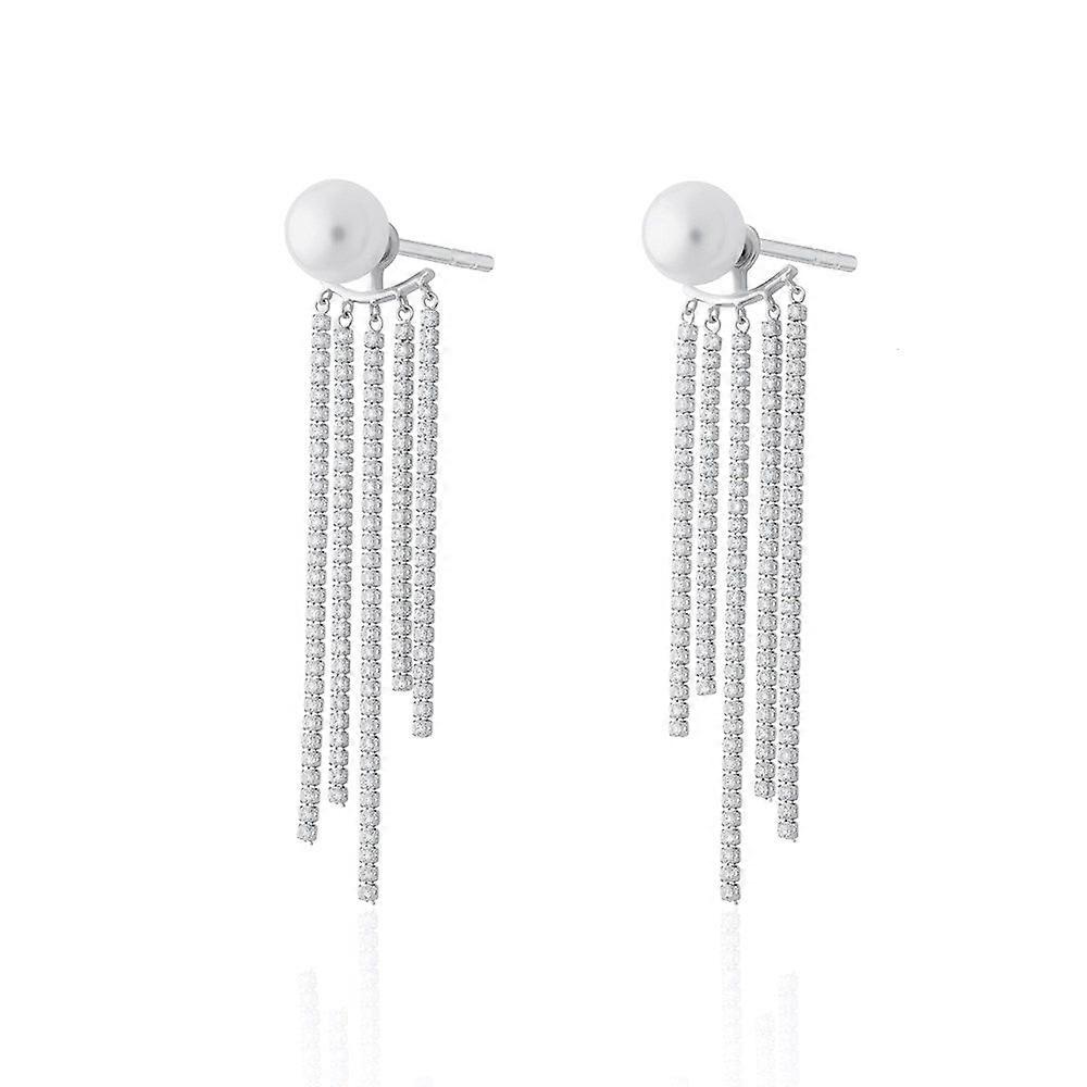 Hannah Martin Waterfall Pearl Stud Earrings