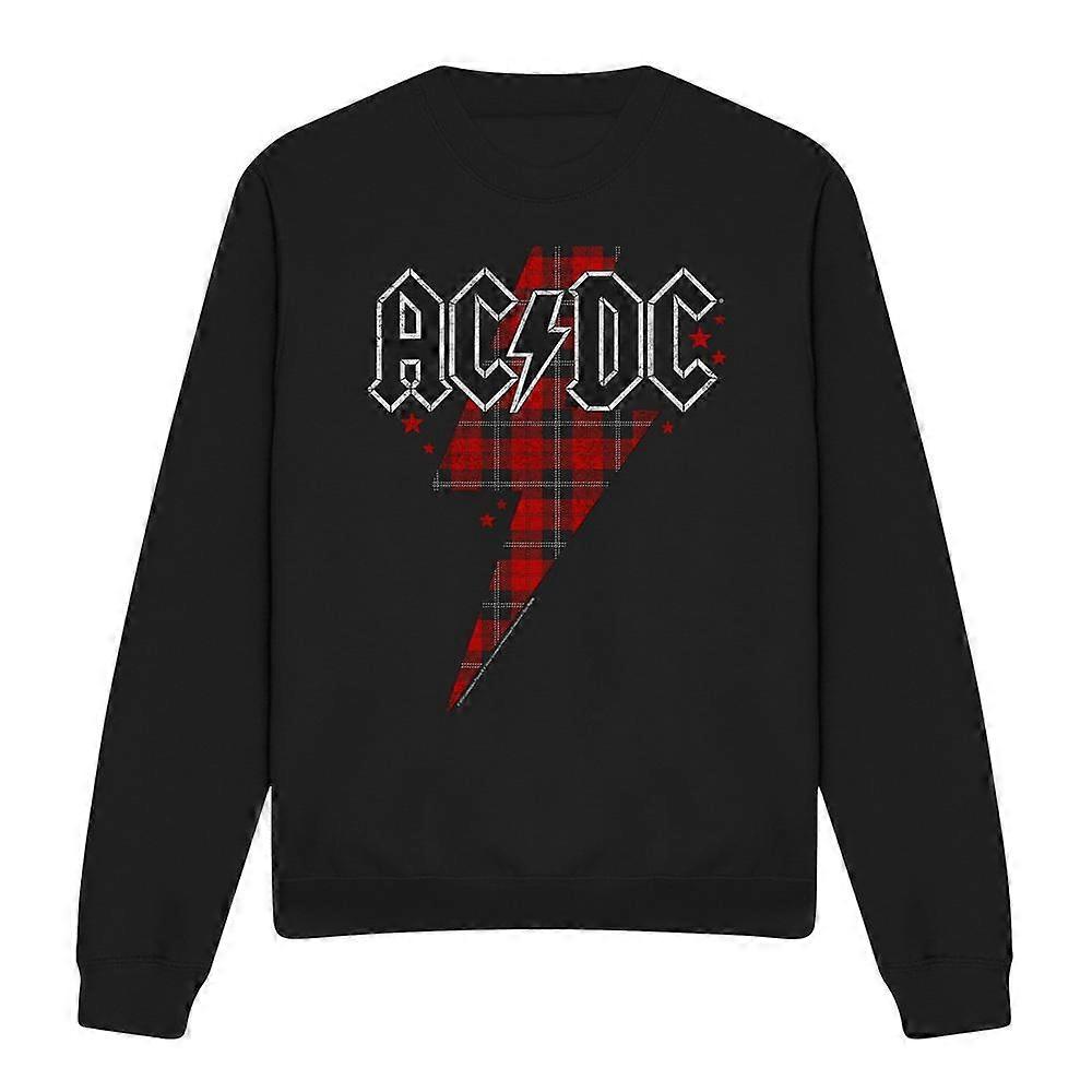 AC/DC Unisex dospělá mikina s kostkovaným šroubem