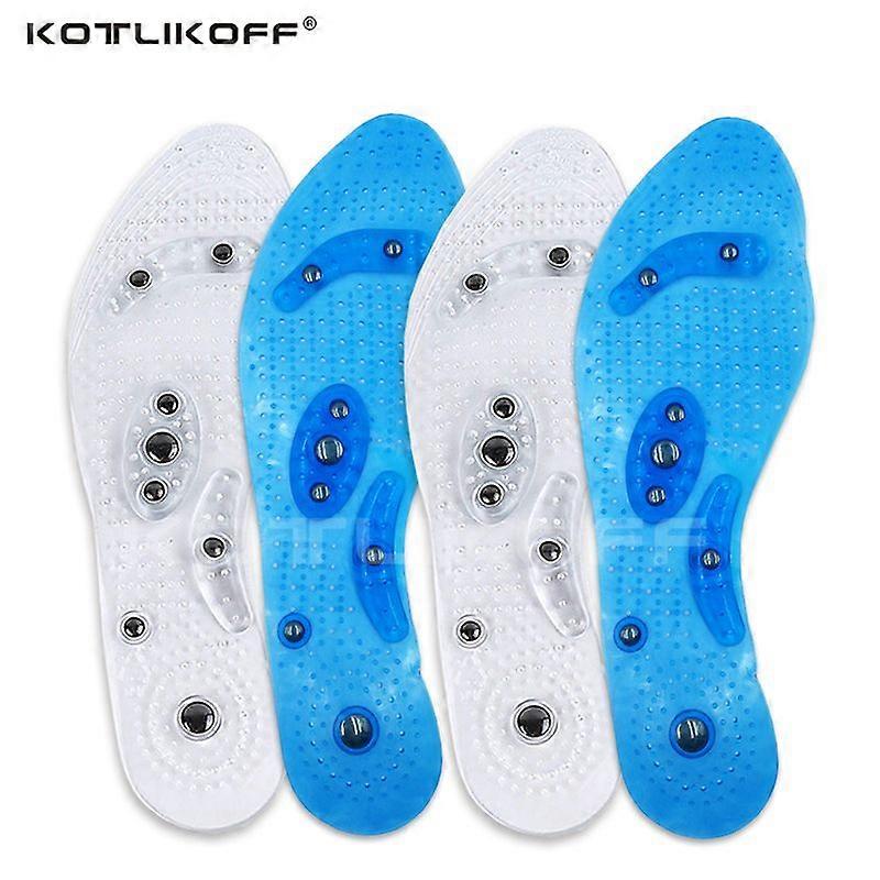 Magnetic Therapy Slimming Insoles Foot Patch Cushion Shoe Insole Gel Pad Acupressure Slimming Insoles Foot Care Insert - Insoles
