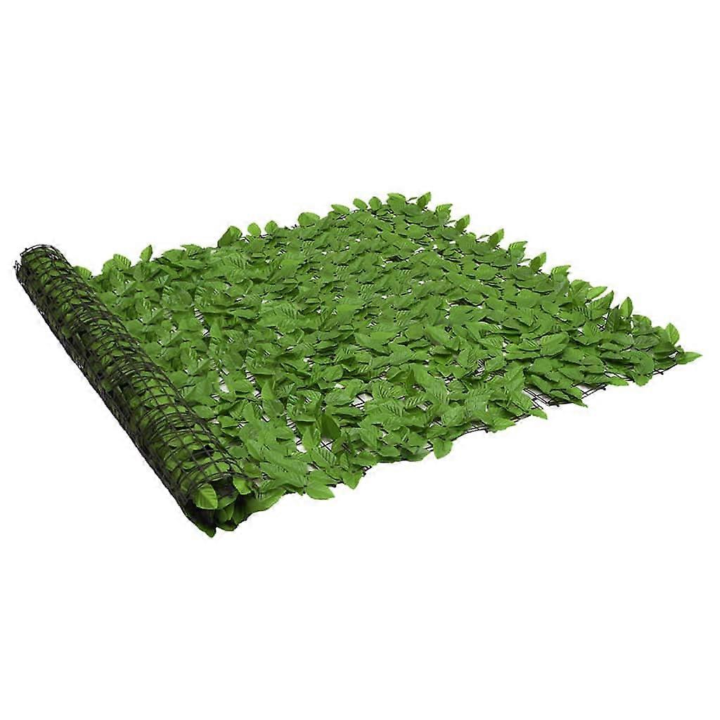 Green Balcony Privacy Screen 78.7X59.1 in Textured Fabric for Outdoor Use Leaf Design