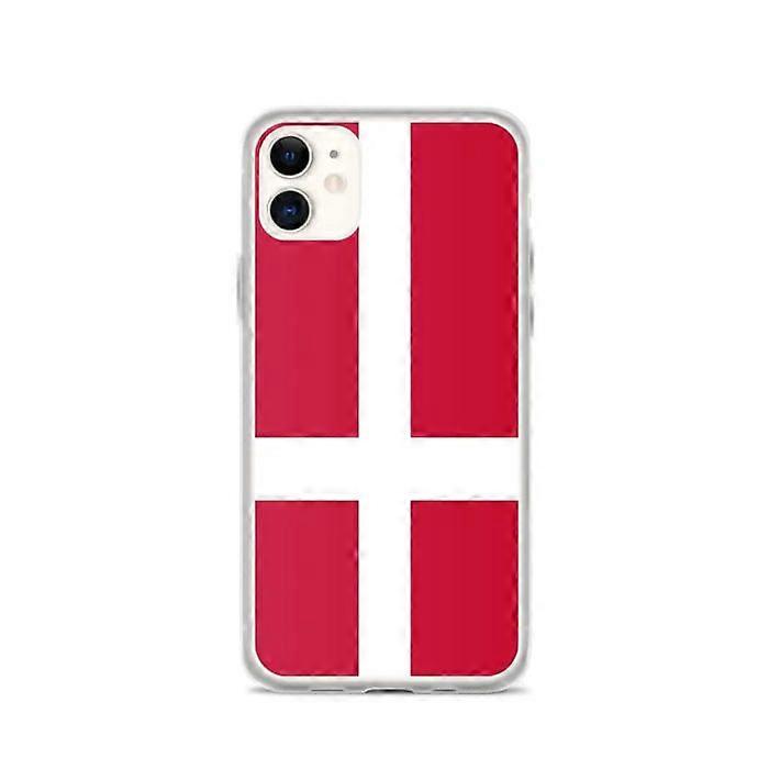 iPhone Case - PIXELFORMA - iPhone 11 - Denmark Flag - Soft Silicone - Lightweight Design