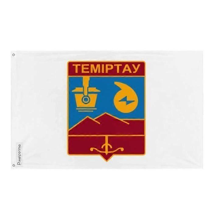 Temirtaw Flag – 160 x 240 cm – Polyester – Iron Eyelets – Durable
