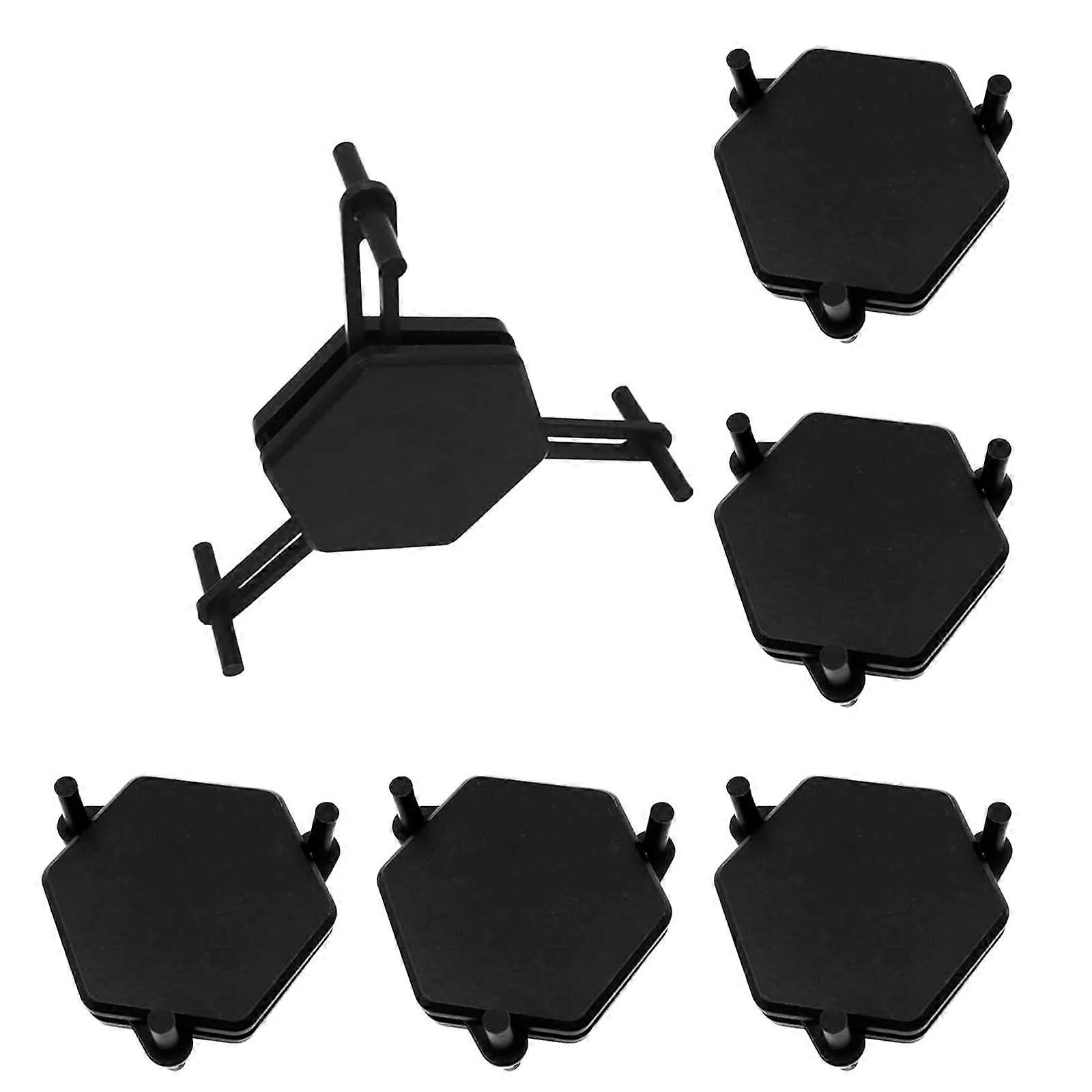 Coffee Cup Organiser Set 6 Pieces Stackable Design Adjustable Cup Stacker For Efficient Space Management In Any Setting  Six black packages