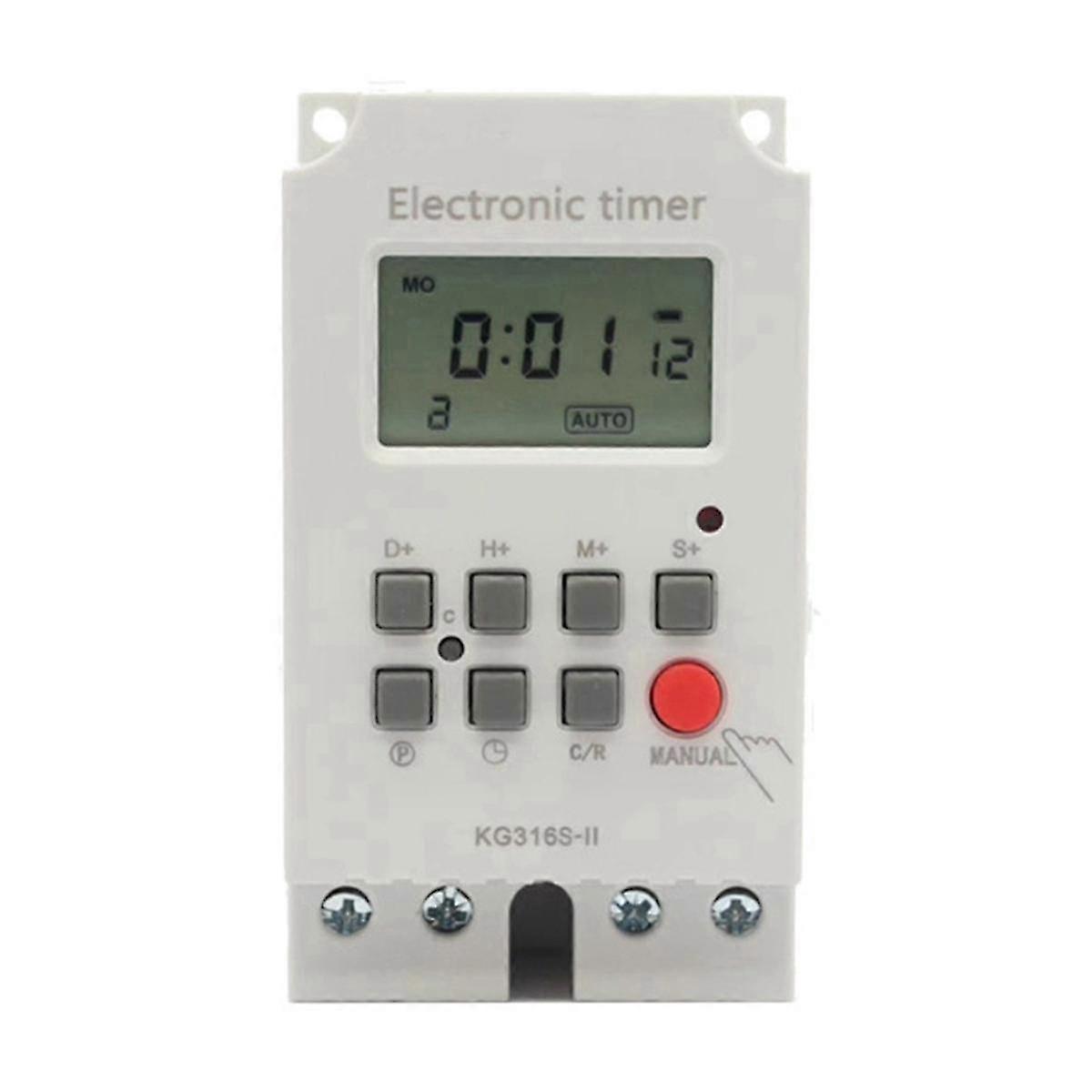 KG316S-II Time Control Switch Automatic Digital Time Switch Relay Electronic Week Time Control Programmable