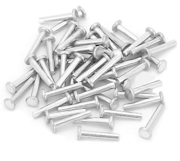 100pcs M2.5*12/14/16mm Flat Head Aluminum Rivets Countersunk Solid Rivets (M2.5*14)