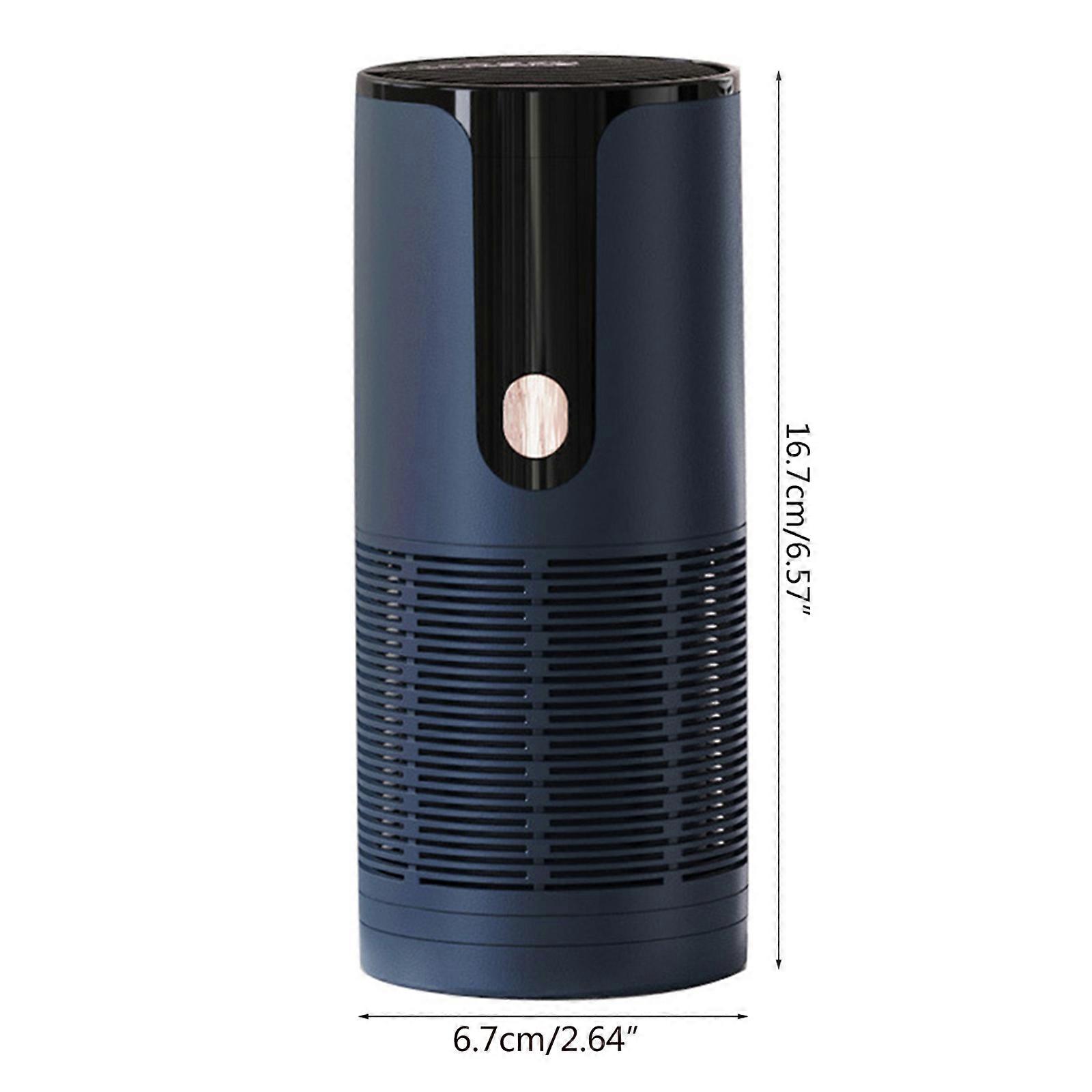 Air Purifier for Home with True HEPA Filters, Low Noise Portable Air Purifier with Night Light, Desktop USB Air Cleaner Blue