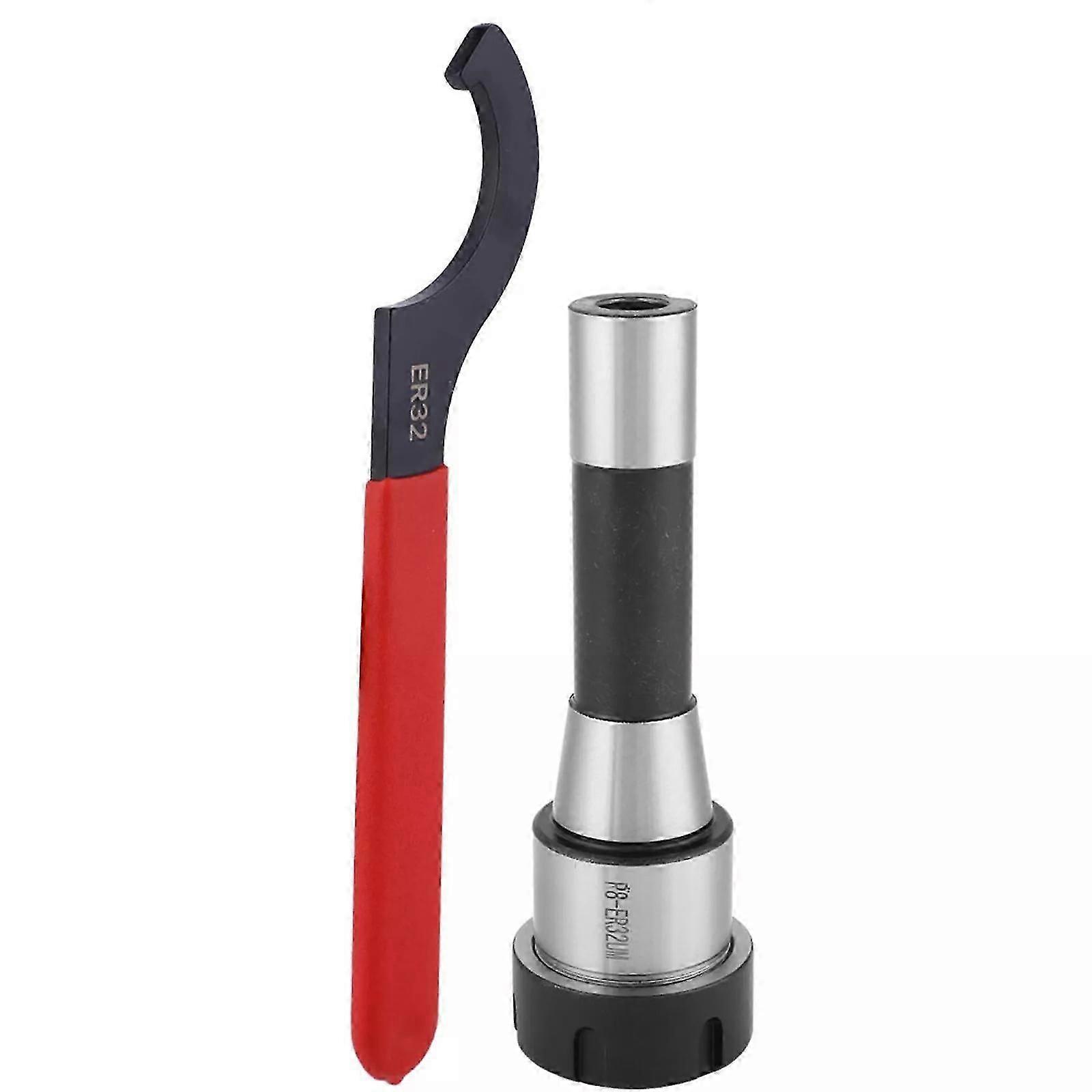 High-Precision R8-ER32 Collet Chuck Holder Kit Milling Cutter Tool with Hook Wrench