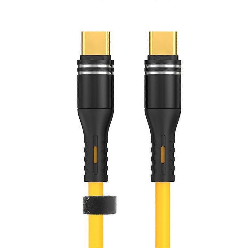 USB-C / Type-C to USB-C / Type-C Liquid Silicone Charging Data Cable, Length: 1.2m