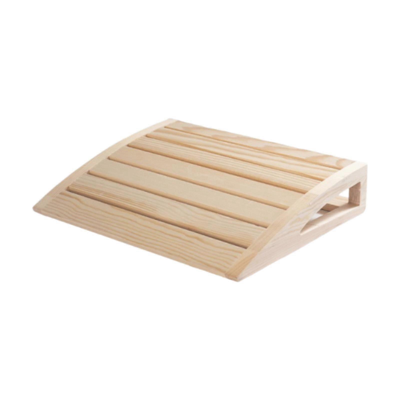 Sauna Headrest, Wooden, Lightweight Cushion For Relaxation, Steam Bath