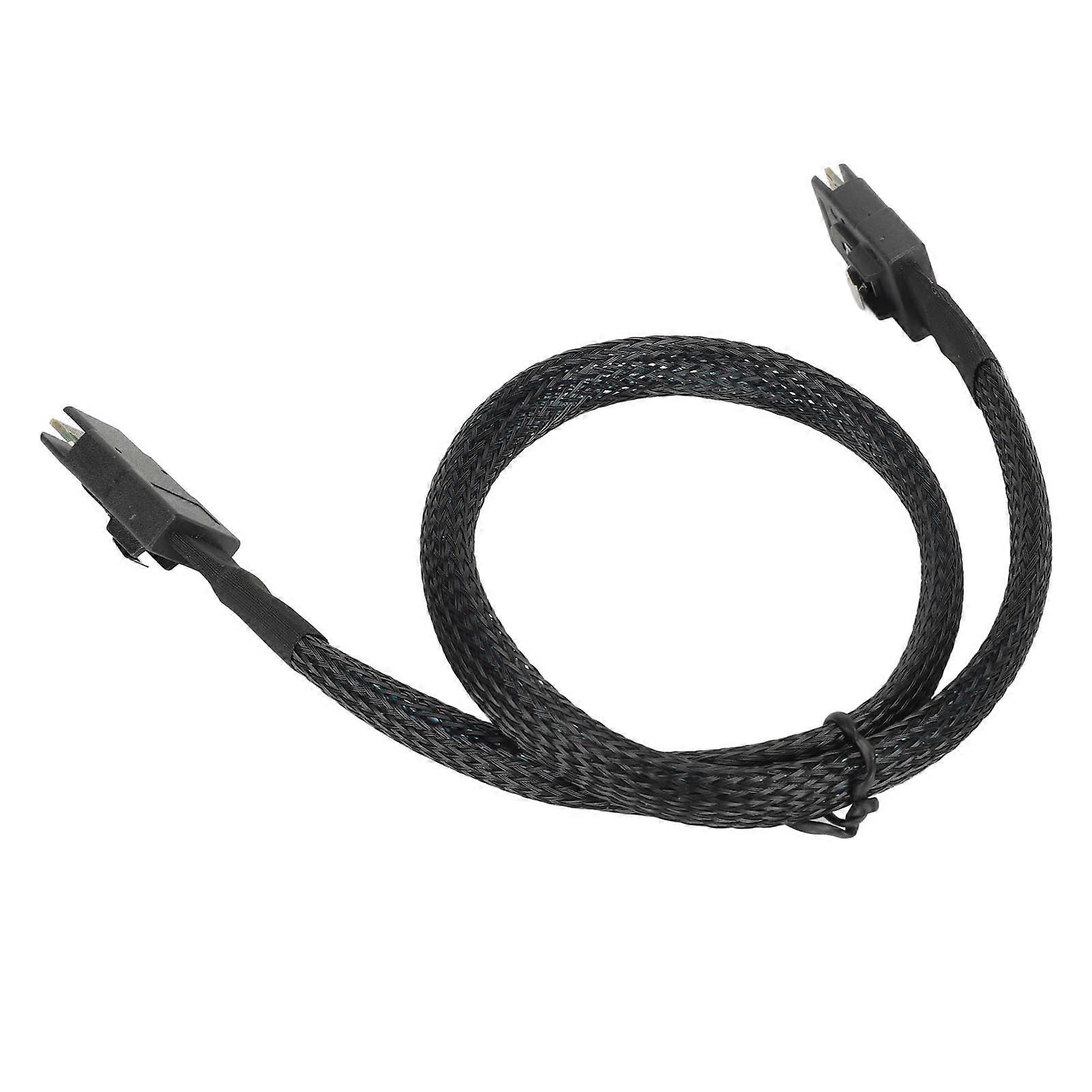 Mini SAS SFF 8087 Cable Dual Straight Head Computer Server Motherboard Connected to Array Card Data Cable 0.5m / 1.6ft 