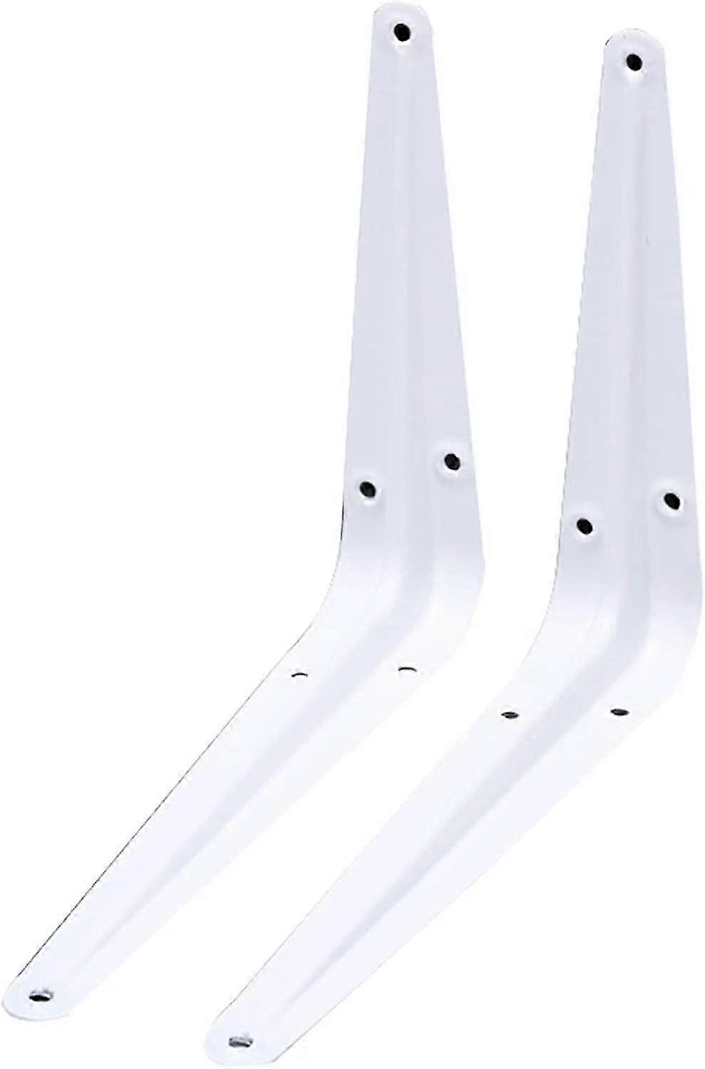 Set of 2 Metal Brackets, White Steel, Compatible with Various Brands, Includes Screws (150 x 200mm)
