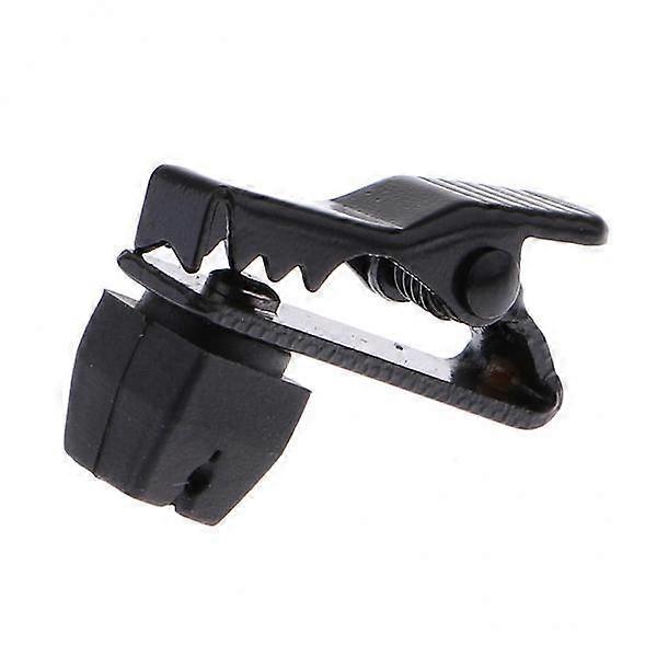 4X Mini Tragbares 5mm Mikrofon Revers Krawattenklammer für Revers Lavalier Mikrofon Schwarz
