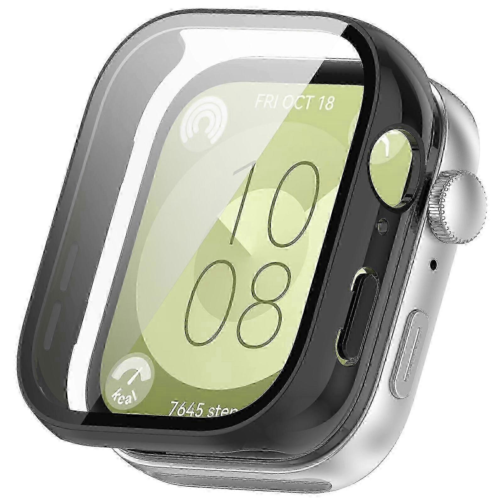 Huawei Watch Fit 3 Watch Case with PC Frame Tempered Glass Protector