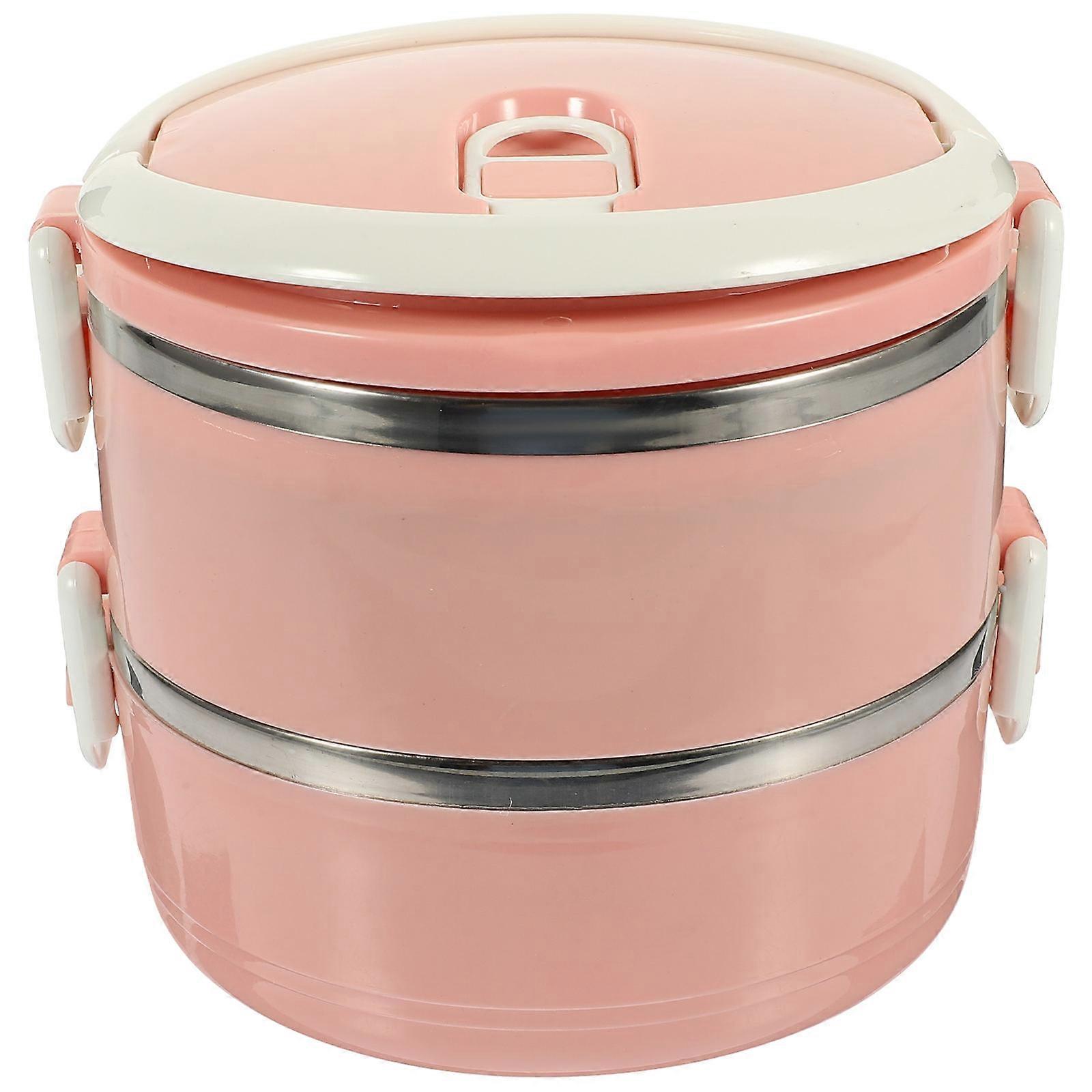 Sturdy Stainless Steel Bento, Double Compartment for Versatility, Easy Cleaning Process