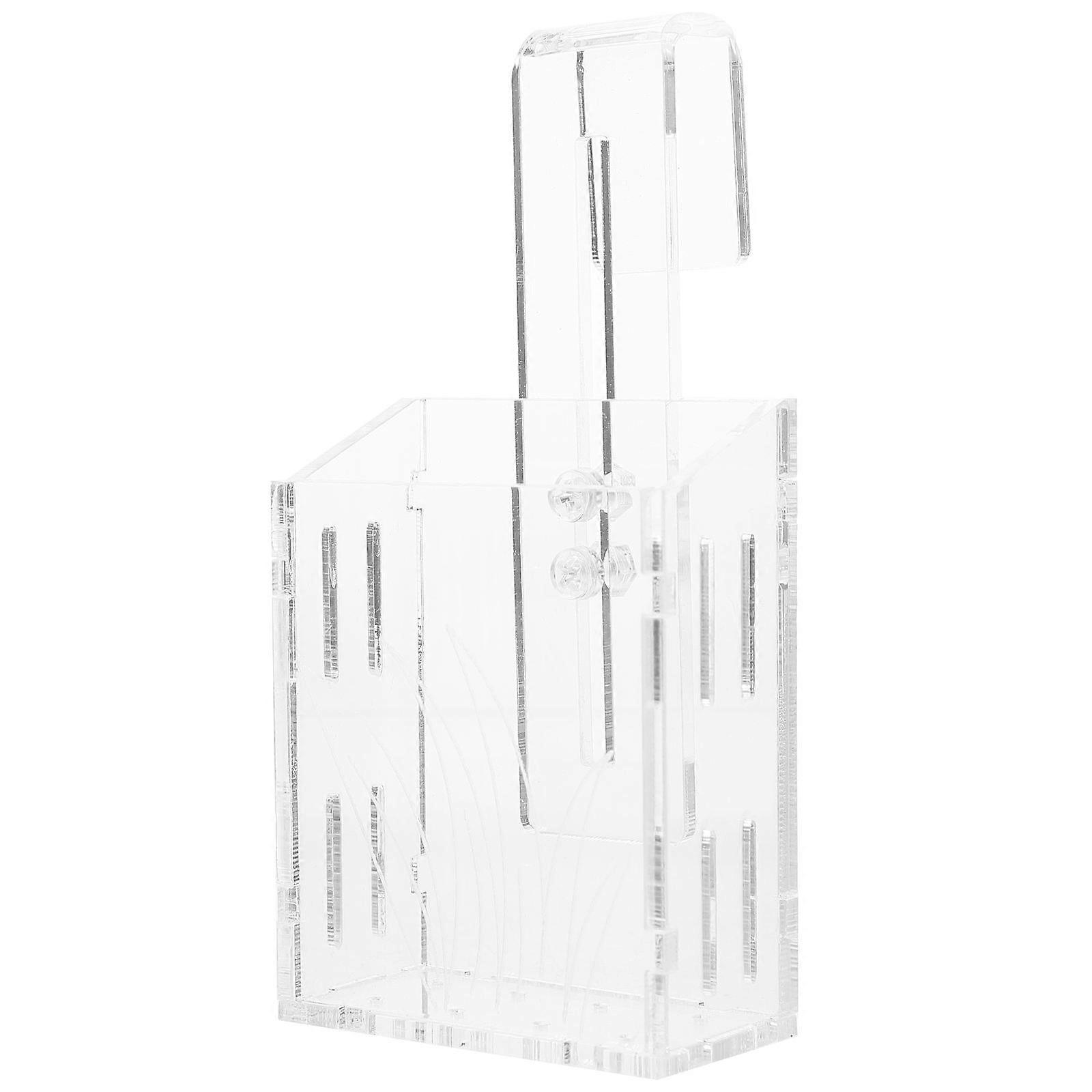 Sturdy Acrylic Plant Cup with Hook – Small Water Plant Holder with Fish Tank Design for Improved Photosynthesis and Oxygenation