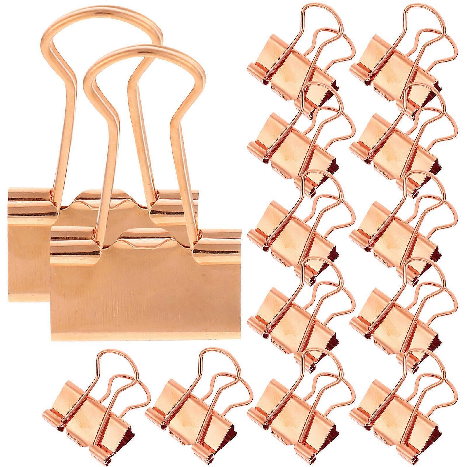 Binder Clips Metal Clips Holding Notes Organizing Papers Students 16Set