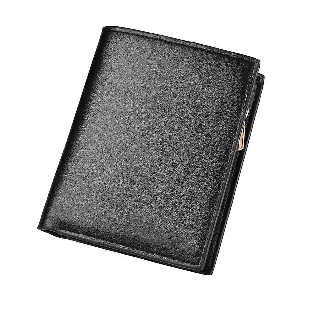 Zipper Wallet For Men Short Purse Elegant Scratch Protection Office Use Card Holding 1Set