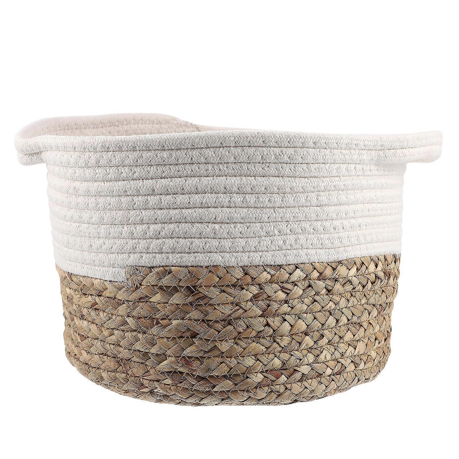 Storage Basket Multi Cotton Rope Woven Container for Eco-Friendly Storage