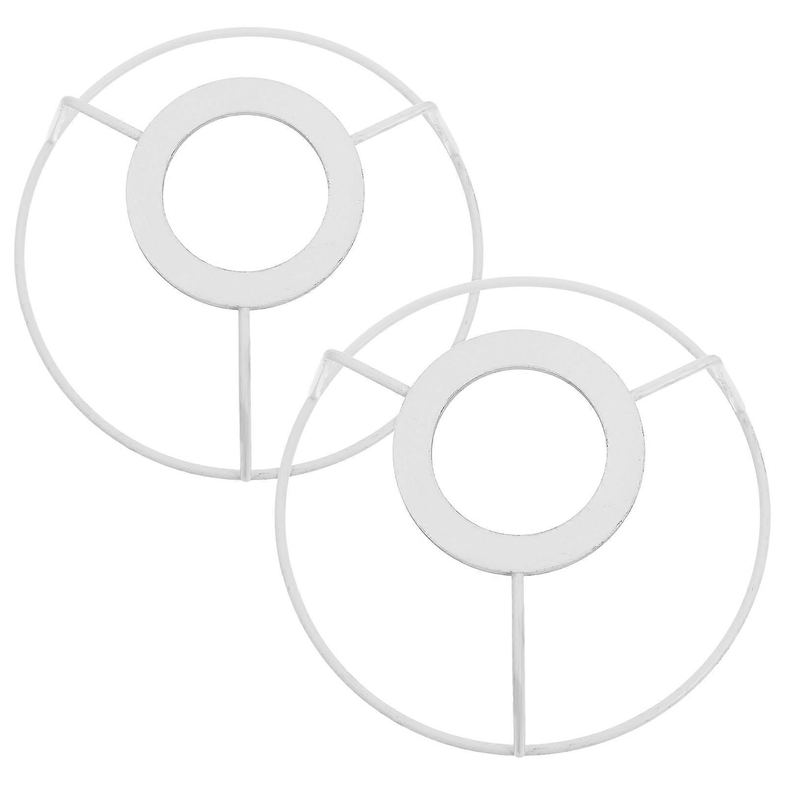 2pcs DIY Lampshade Frame, Handmade Light Cover, Metal Bracket Fixtures for Custom Style, Easy Install Lighting Accessories for Unique Lampshade