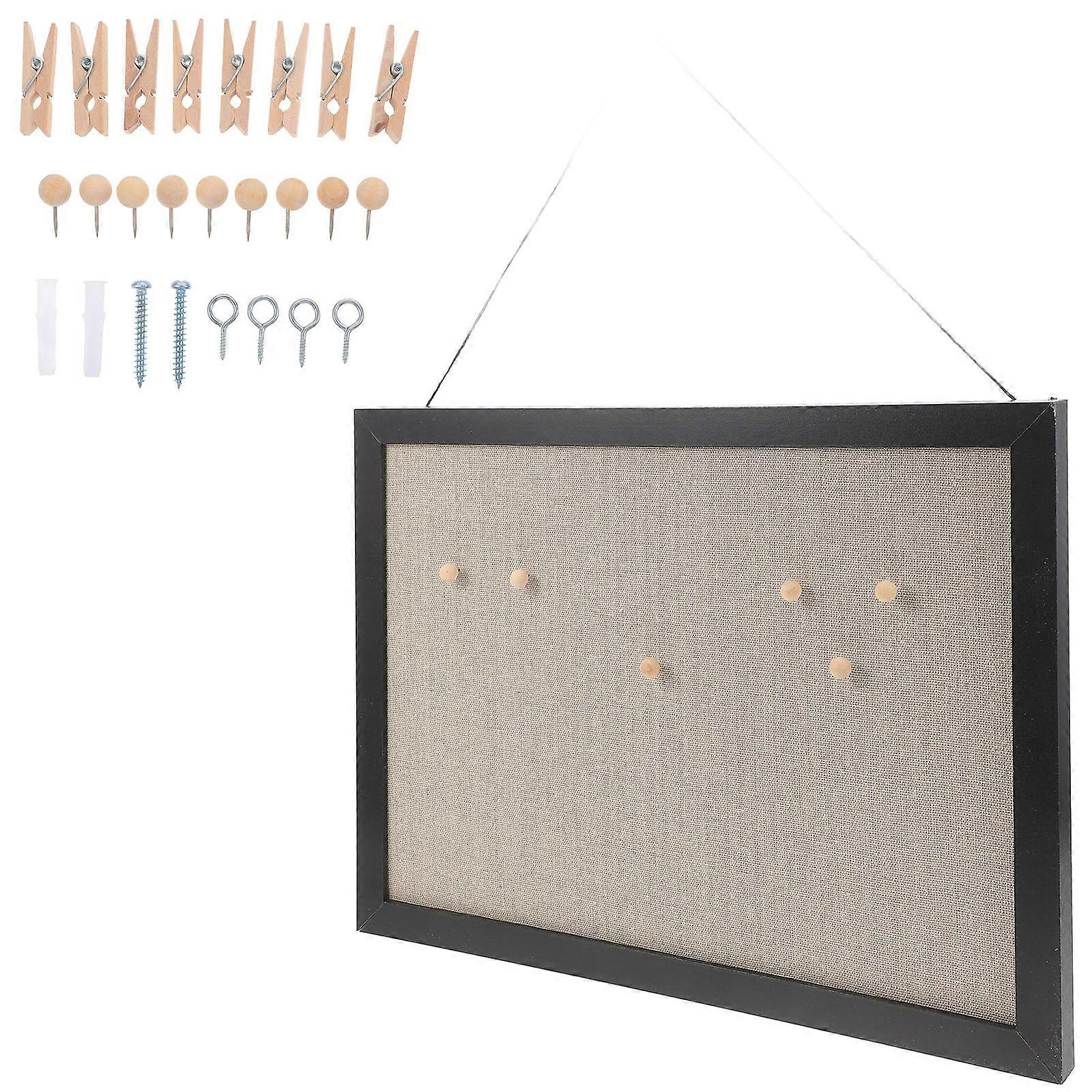 Cork Bulletin Board with Frame – Thick Board for Office, Study, Home – Great for Photos, Notes & Reminders – Easy to Hang with Included Nails