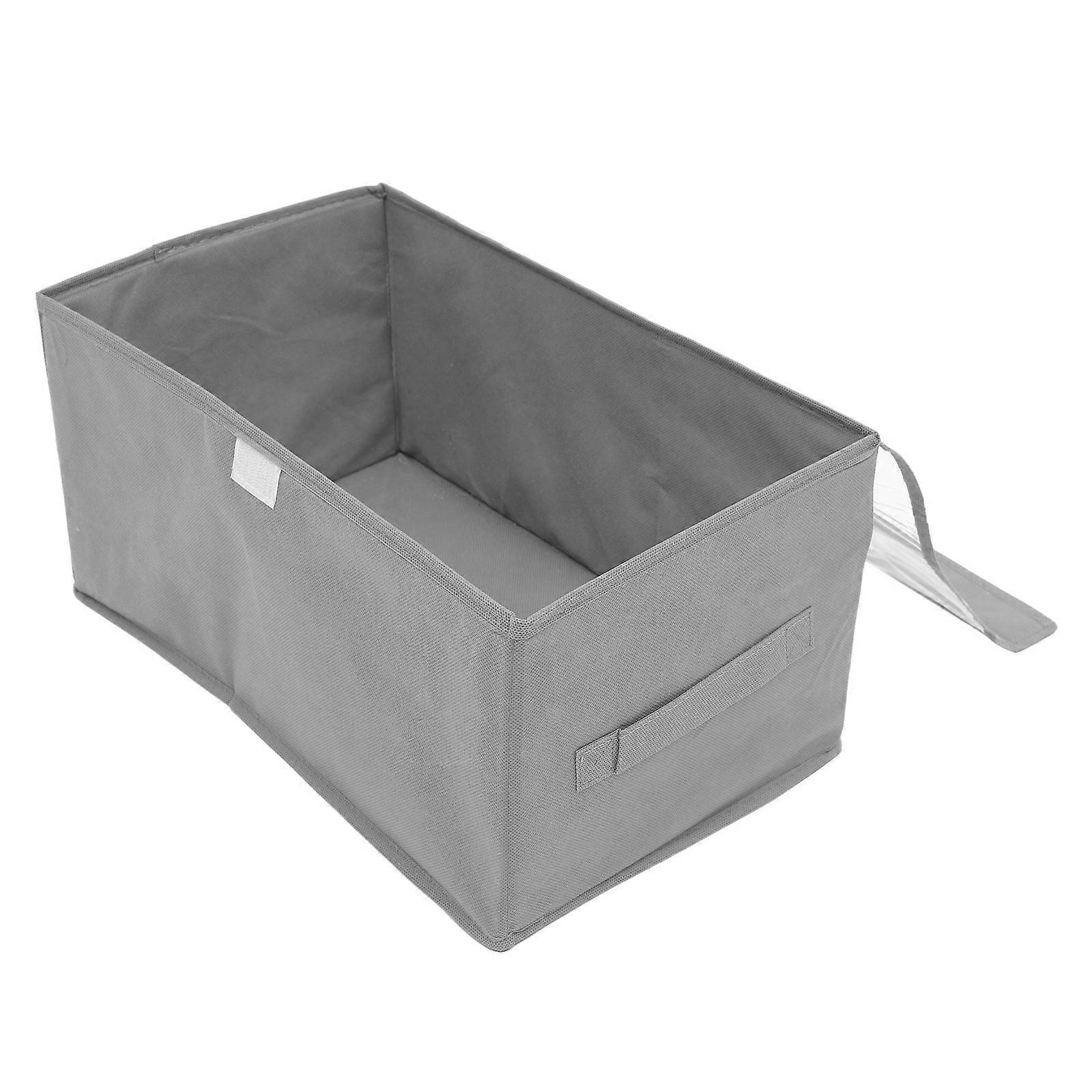 Clothing Organizer Collapsible Closet Organizer For Home Use Rectangular Shape Grey Color 15.7X9.8X7.9in Moisture-Proof 1Set