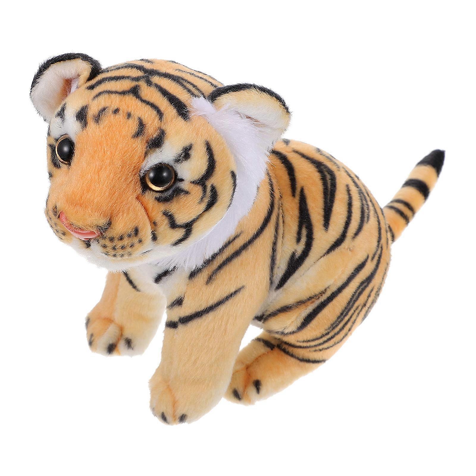 Tiger Shaped Plush Toy for Home Decor Assorted Color PP Cotton Environmental Friendly