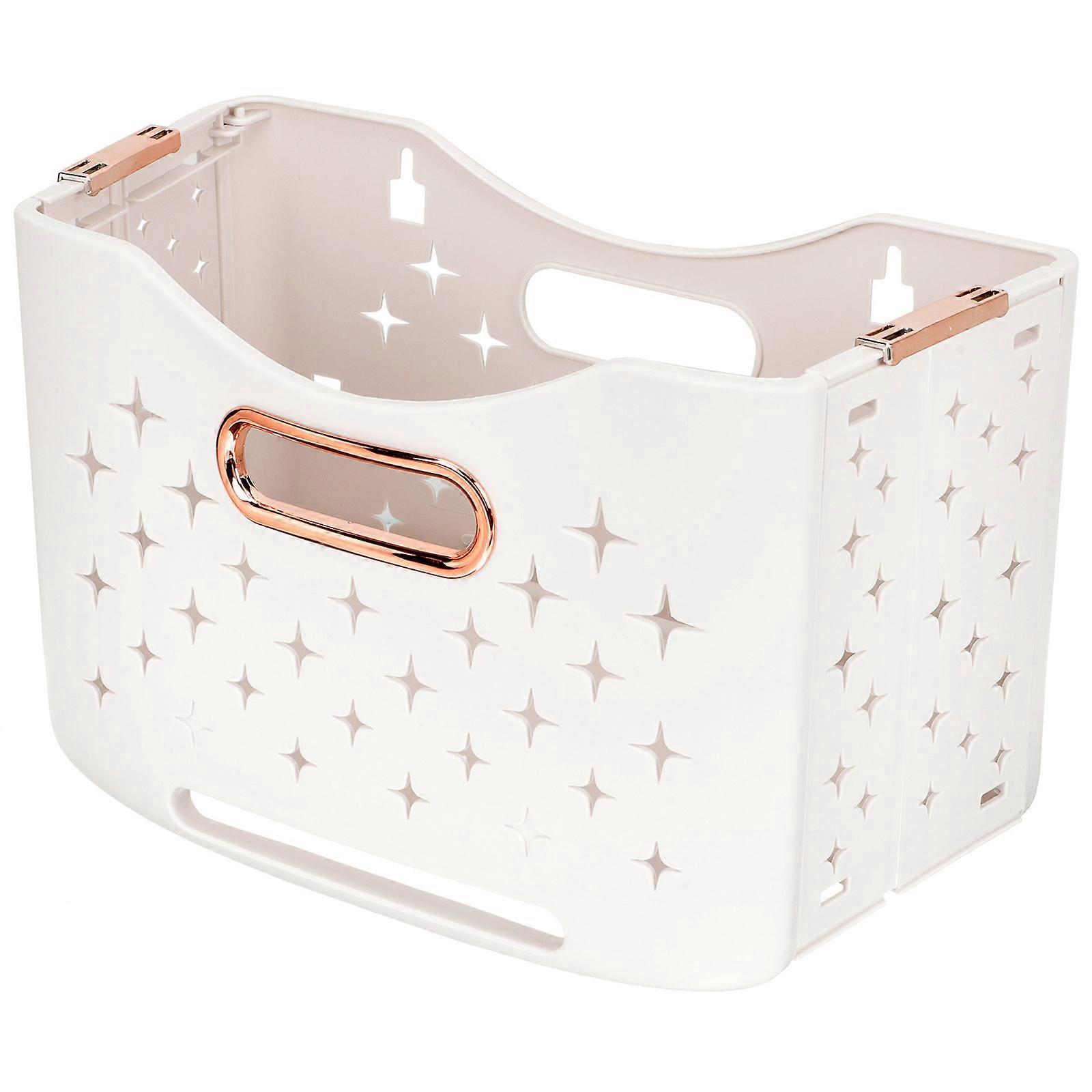 Folding Laundry Hamper Thick PP Material Clothes Holding Bedroom Bathroom College Dorm 1Pack