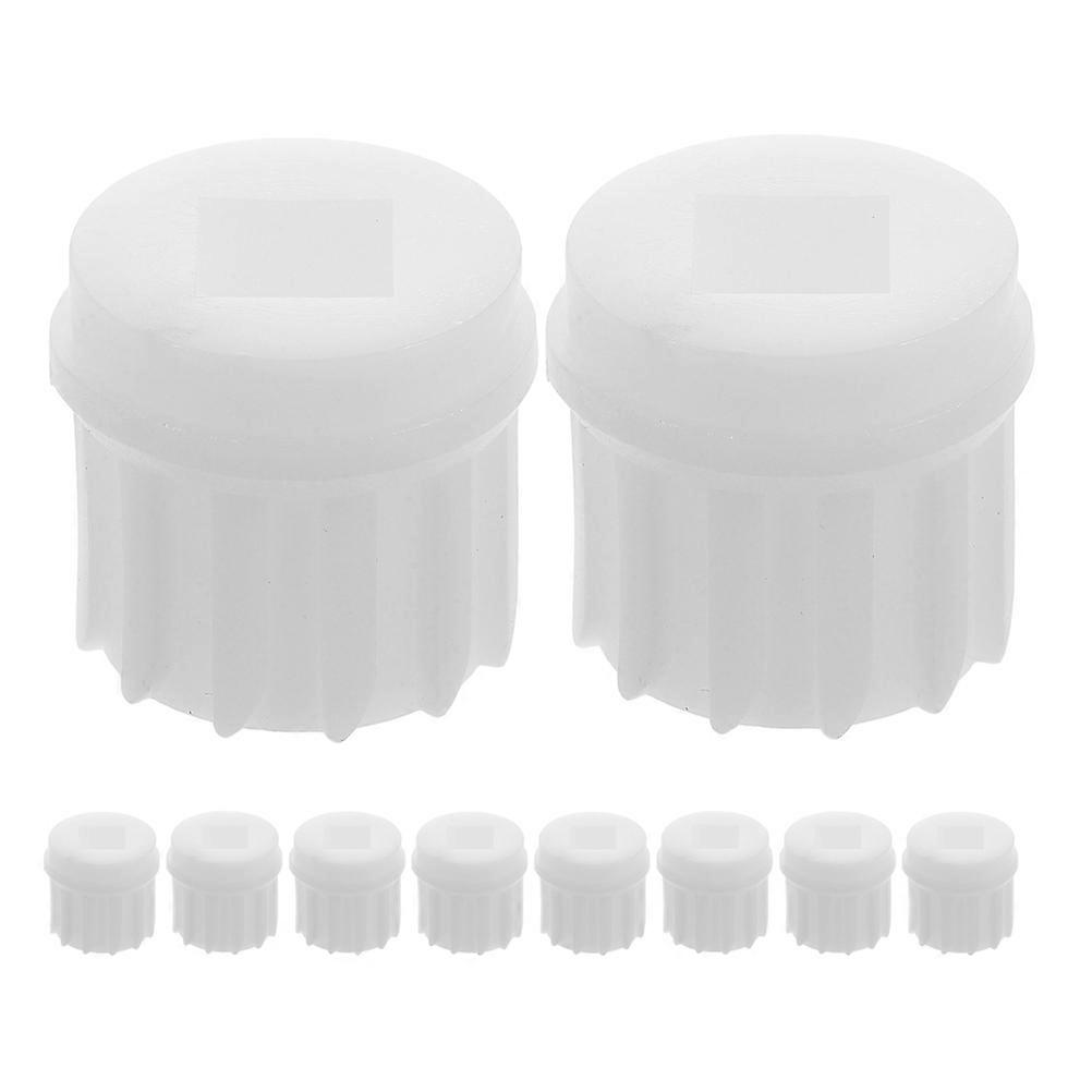 Meat Grinder Pusher Tool Food Processing Equipment White 2.30X2.30X2.30CM 10Pcs