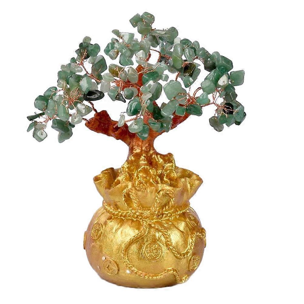 Money Bag Tree Desktop Decoration Tabletop Decor Photography Accessory 7.1X5.9X5.9In 1Set
