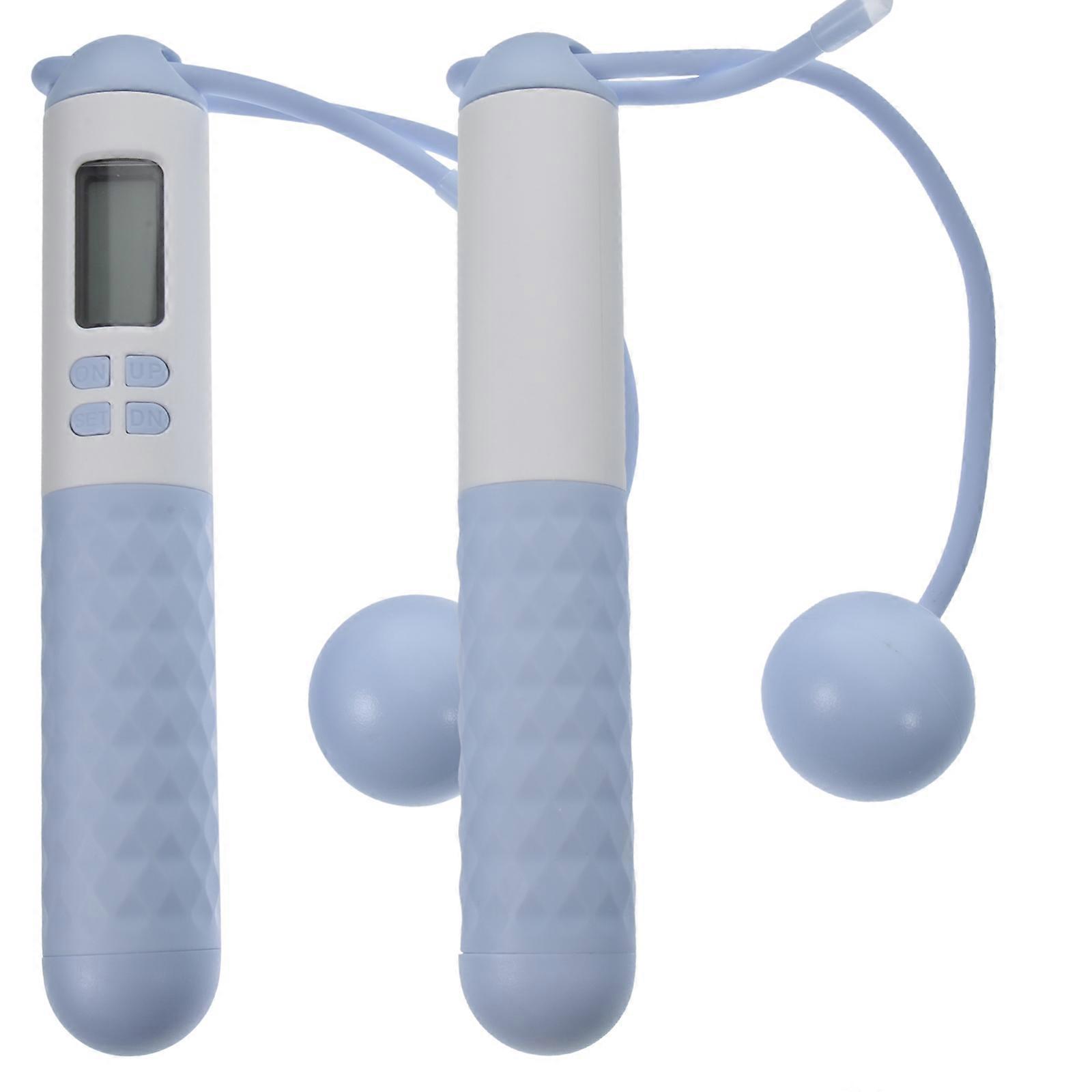 Rope Jump Rope Weighted Skipping Rope Endurance Building Sweat-absorption ABS Material 1 Pair